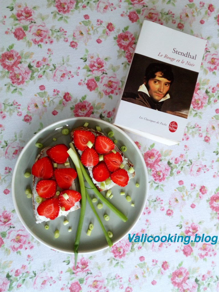 Strawberry-Roquefort Sandwich