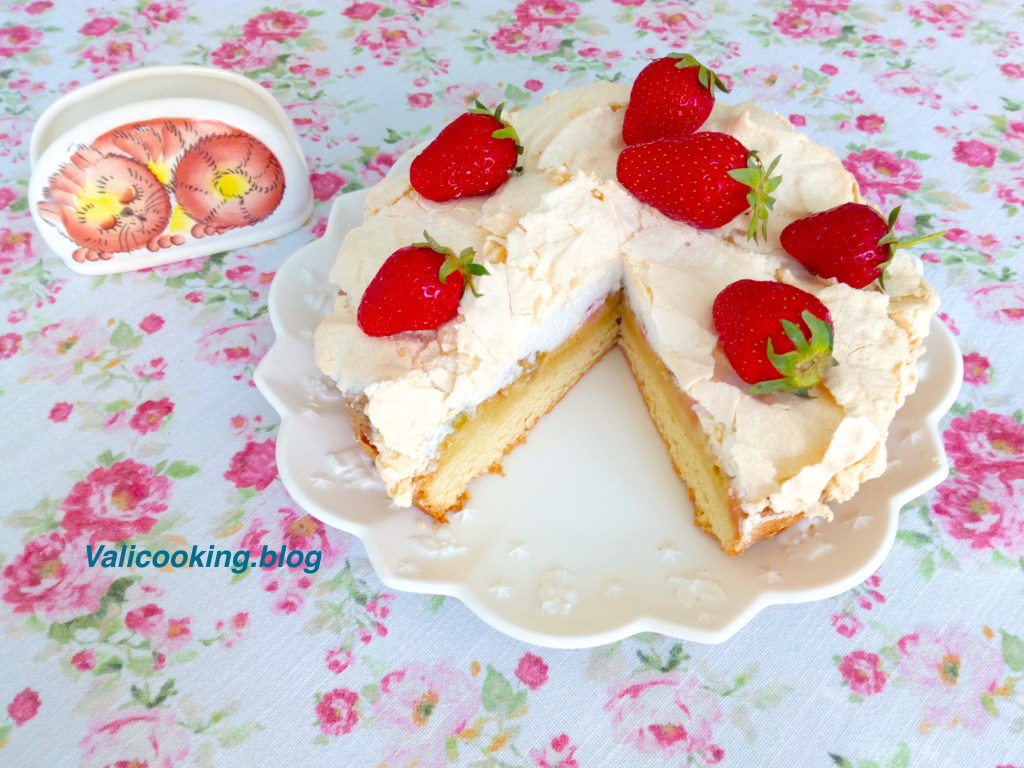 Rhubarb Meringue Cake Recipe