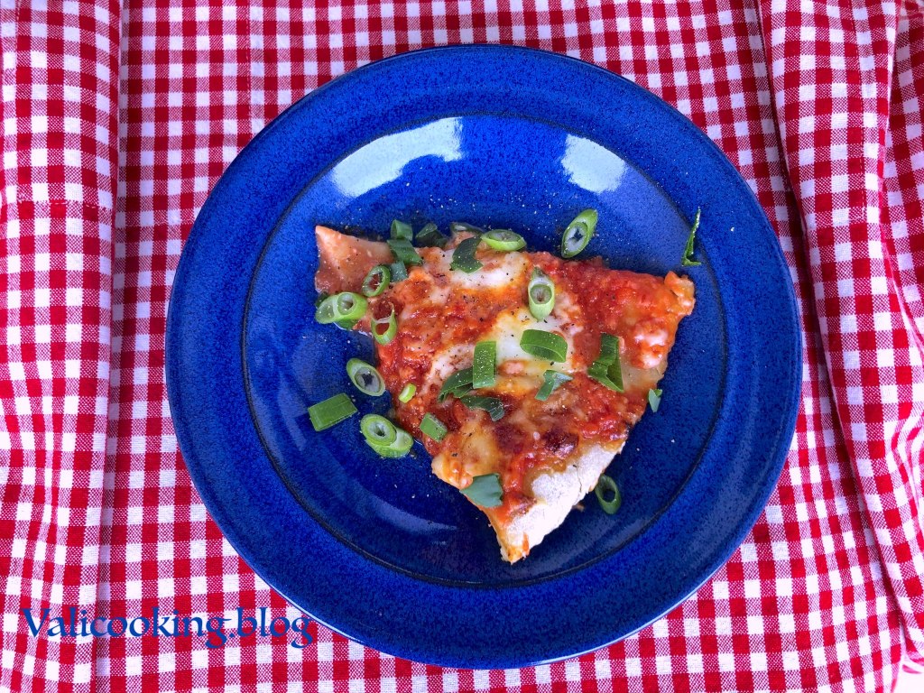 Pizza with Mozzarella and Tomatoes