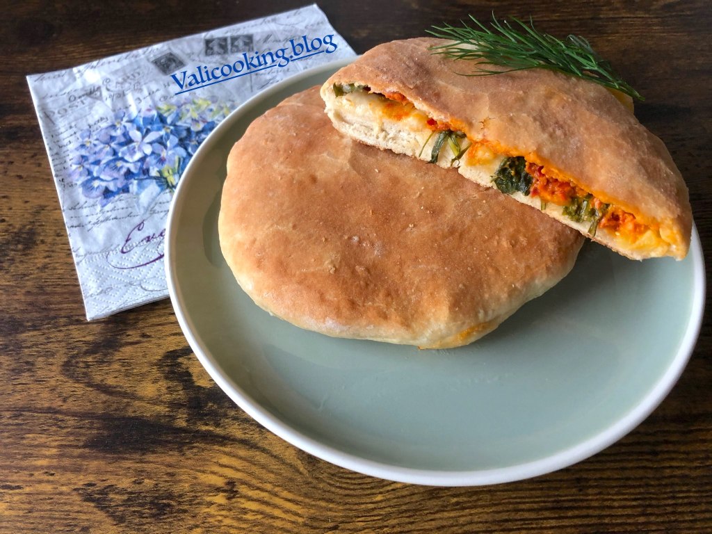 Home-made Flatbread with Tomatoes, Zucchini, Rucola and Pine Nuts